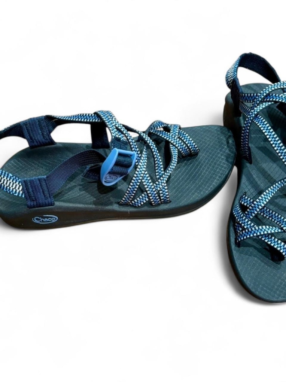 Chaco Blue Strappy Outdoor Sandals - Picture 2 of 4